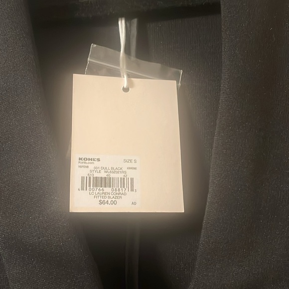 Lauren Conrad Black Knit Blazer SZ SM - Picture 4 of 6